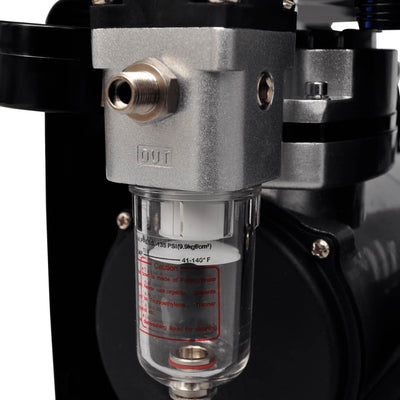 vidaXL Airbrush compressor set with 3 pistols 255 x 135 x 220 mm