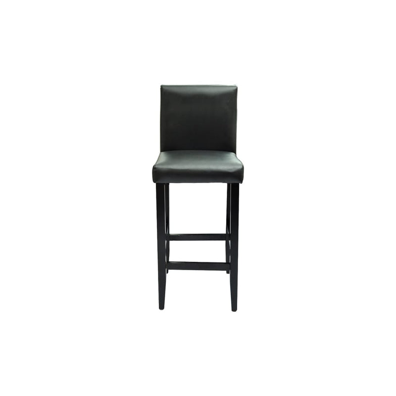 vidaXL Bar Stools 6 pcs Black Faux Leather