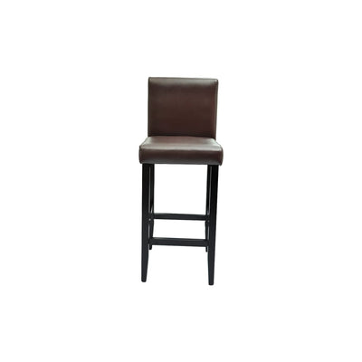 vidaXL Bar Stools 6 pcs Dark Brown Faux Leather