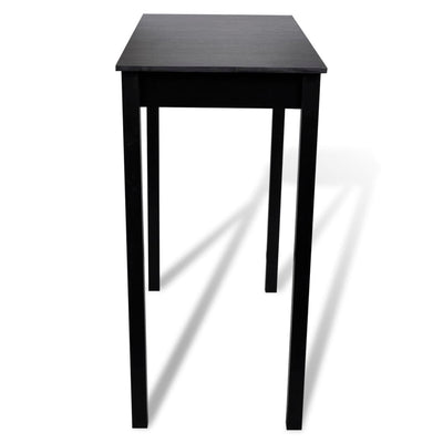 vidaXL Bar Table MDF Black 115x55x107 cm