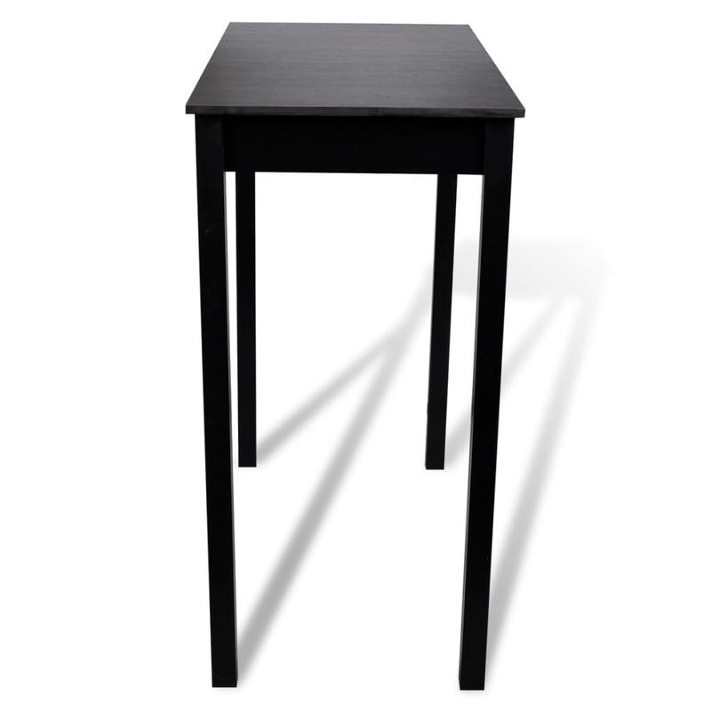 vidaXL Bar Table MDF Black 115x55x107 cm