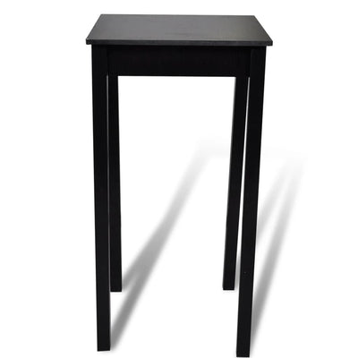 vidaXL Bar Table MDF Black 55x55x107 cm