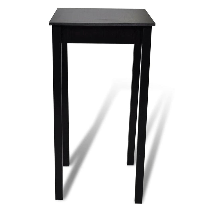 vidaXL Bar Table MDF Black 55x55x107 cm