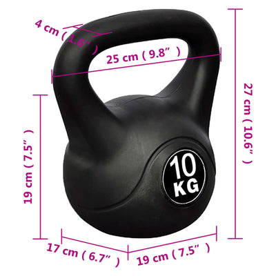 vidaXL Kettle Bell 10 kg