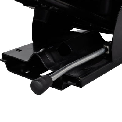 vidaXL Tractor Seat with Suspension Black