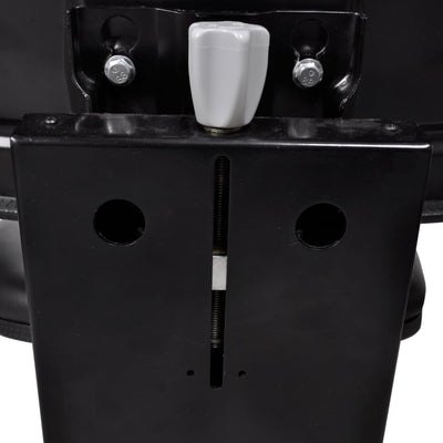 vidaXL Tractor Seat with Suspension Black