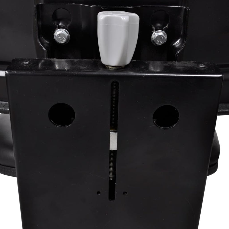 vidaXL Tractor Seat with Suspension Black