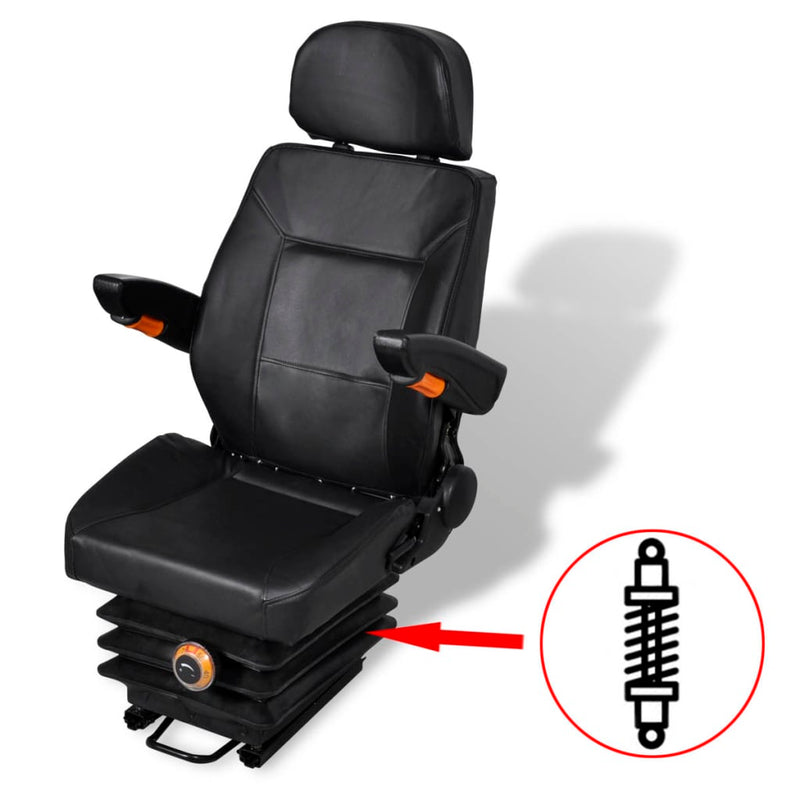 vidaXL Tractor Seat with Suspension