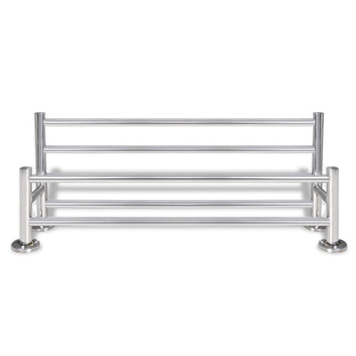 vidaXL Stainless Steel Towel Rack 6 Tubes