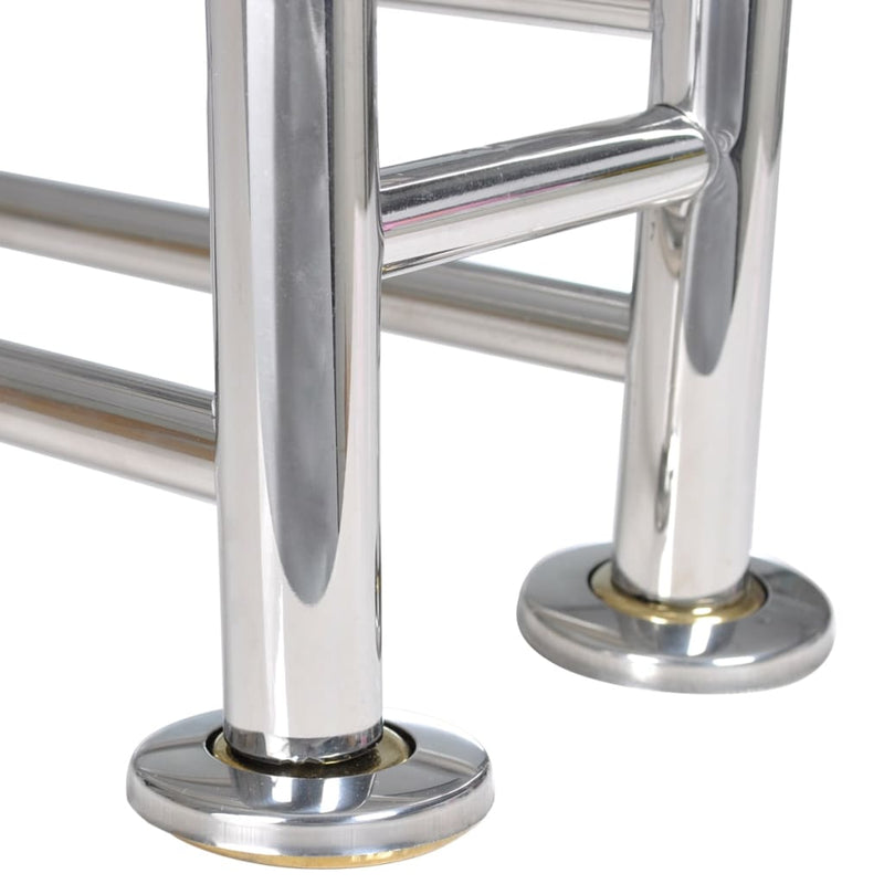 vidaXL Stainless Steel Towel Rack 6 Tubes