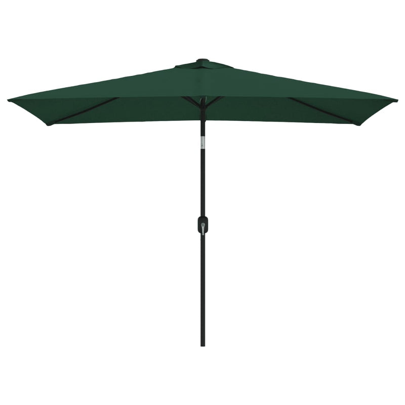 vidaXL Garden Parasol 200 x 300 cm Green Rectangular