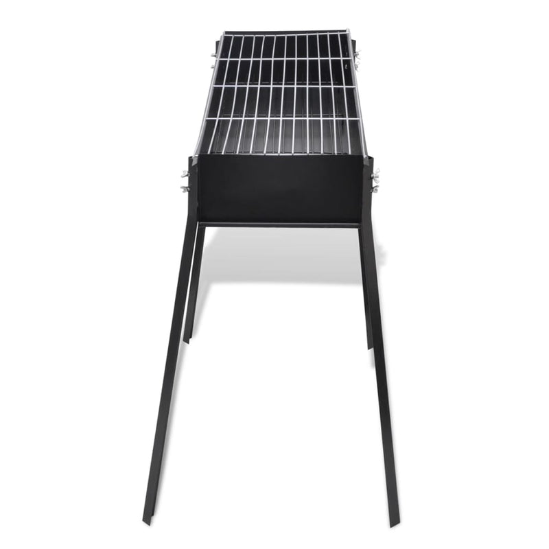 vidaXL BBQ Stand Charcoal Barbecue Square 75 x 28 cm