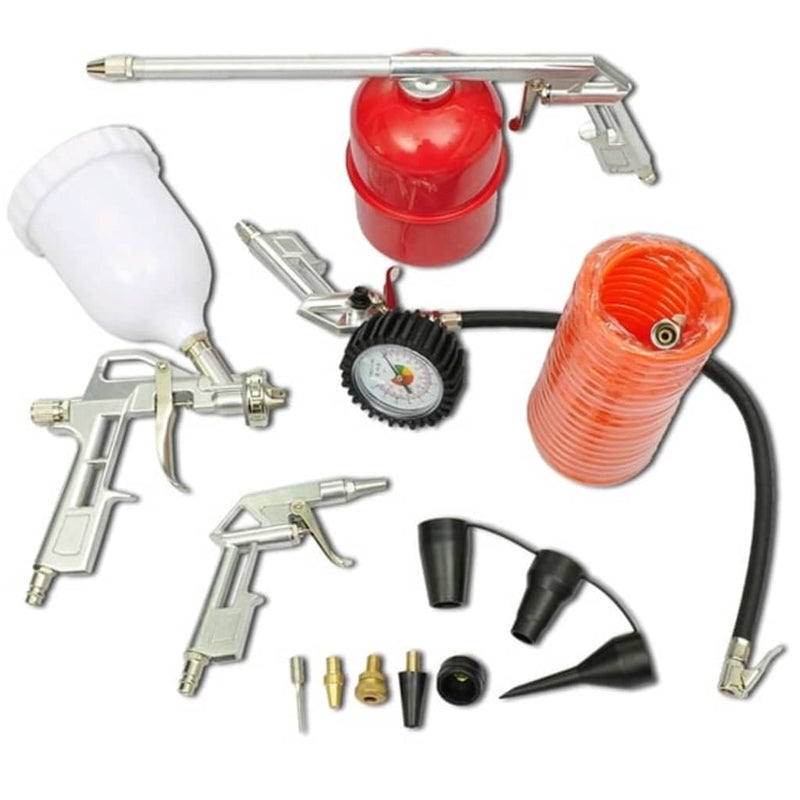 vidaXL Air Tool Set Kit Spray Paint Gun for Compressor