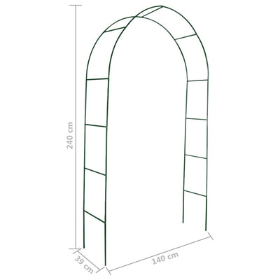 vidaXL Garden Arch 2 pcs Climbing Plants
