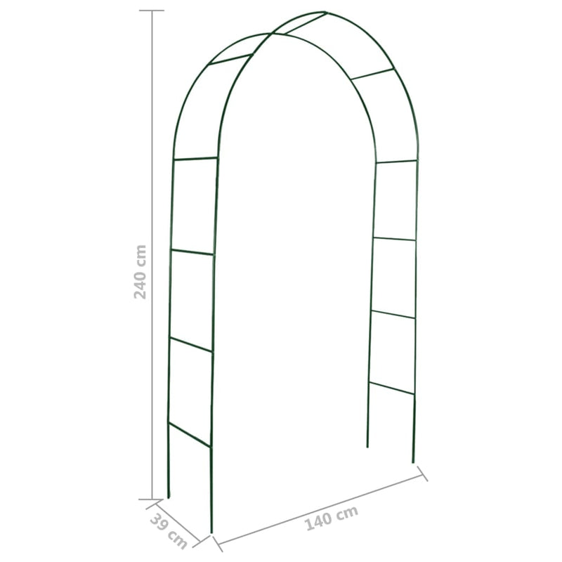 vidaXL Garden Arch 2 pcs Climbing Plants