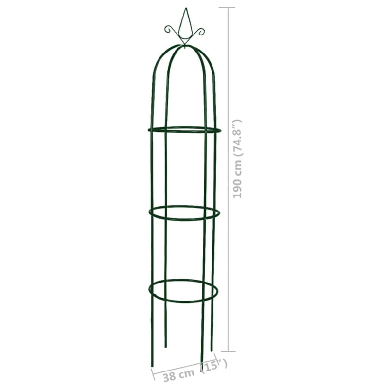 vidaXL Garden Arch Tower 2 pcs