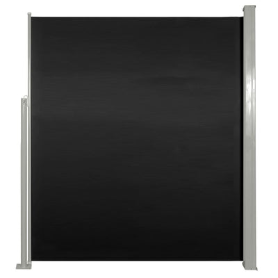 Patio Terrace Side awning 160 x 300 cm Black