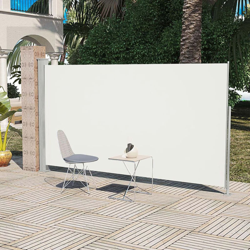 Patio Terrace Side awning 160 x 300 cm Black