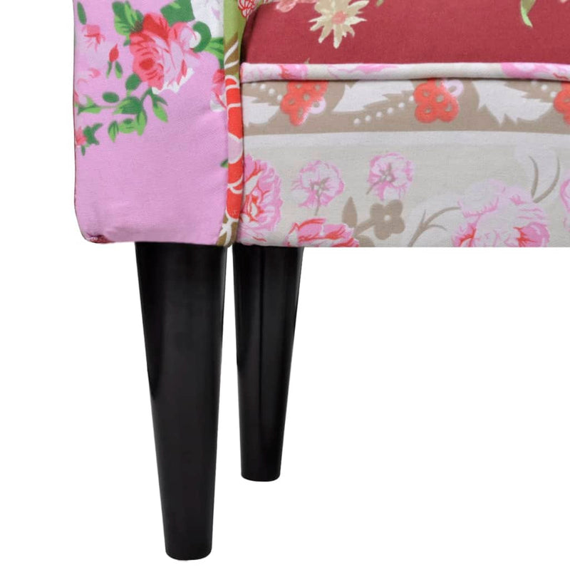 vidaXL Patchwork Bench Floral Style