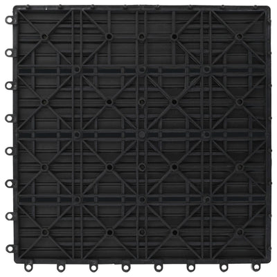 vidaXL WPC Tiles 30x30cm 11pcs 1m² Brown