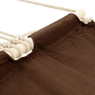 vidaXL Hammock with Bar 210 x 150 cm Brown