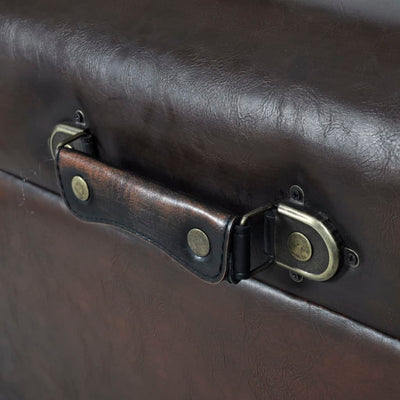 vidaXL Storage Bench Set 3 pcs Brown