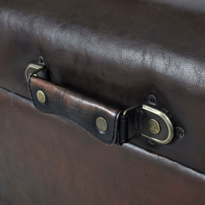 vidaXL Storage Bench Set 3 pcs Brown