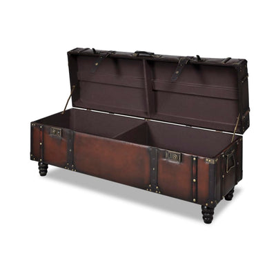 vidaXL Storage Bench Set 3 pcs Brown