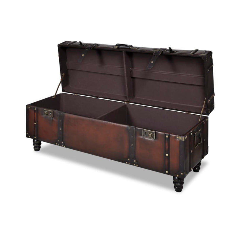 vidaXL Storage Bench Set 3 pcs Brown