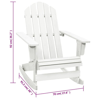 vidaXL Garden Rocking Chair Wood Brown