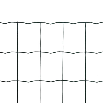 vidaXL Euro Fence Steel 25x1.0 m Green