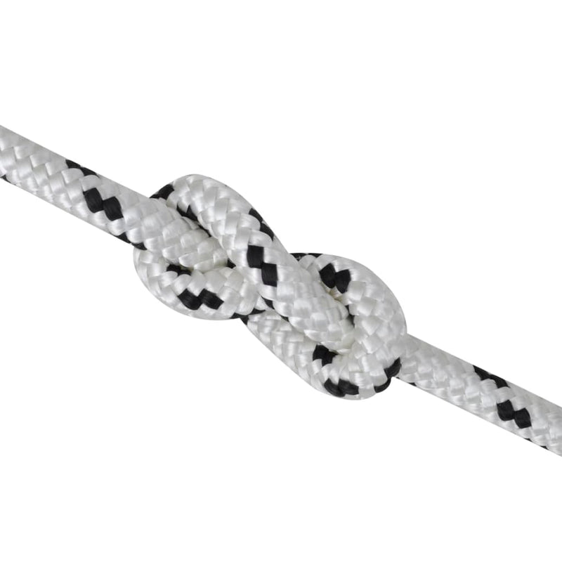 vidaXL Braided Rope Coil Boat Line Polyester 6 mm x 50 m