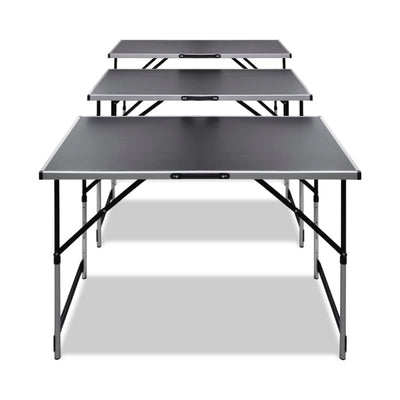 vidaXL Pasting Table 3 pcs Foldable Height Adjustable