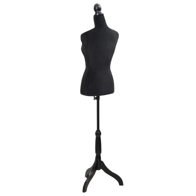 vidaXL Ladies Bust Display Black Female Dressmakers Dummy Mannequin