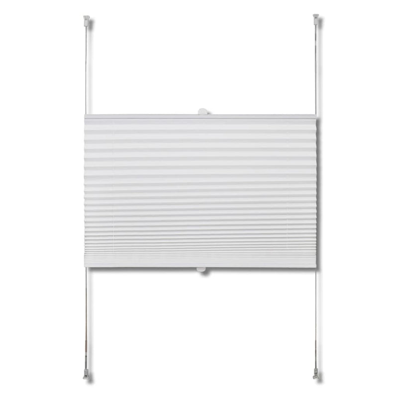Plisse Blind 110x100 cm White Pleated Blind