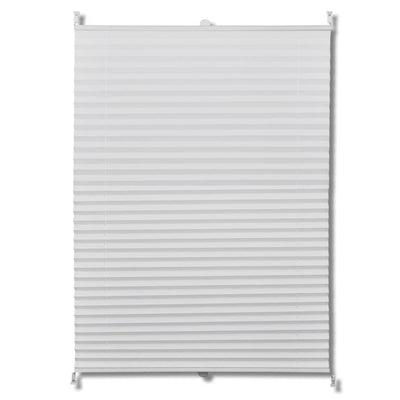 Plisse Blind 110x200cm White Pleated Blind