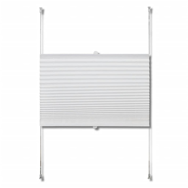 Plisse Blind 110x200cm White Pleated Blind