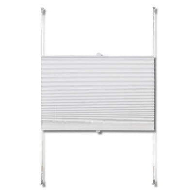 Plisse Blind 110x200cm White Pleated Blind