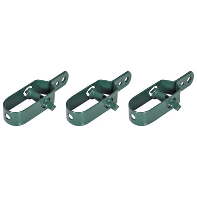 vidaXL Chain Link Fence with Posts Spike Steel 1.5x15 m