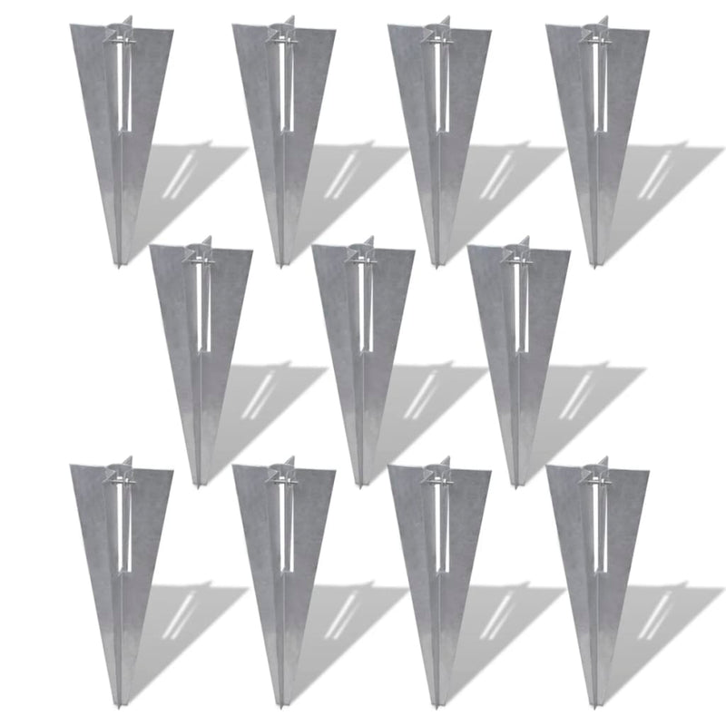 vidaXL Chain Link Fence with Posts Spike Steel 1.5x25 m