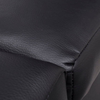 vidaXL Chaise Longue Black Faux Leather