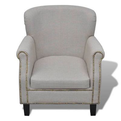 vidaXL Armchair Grey Fabric