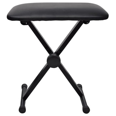 vidaXL Adjustable Keyboard & Piano Stool Foldable