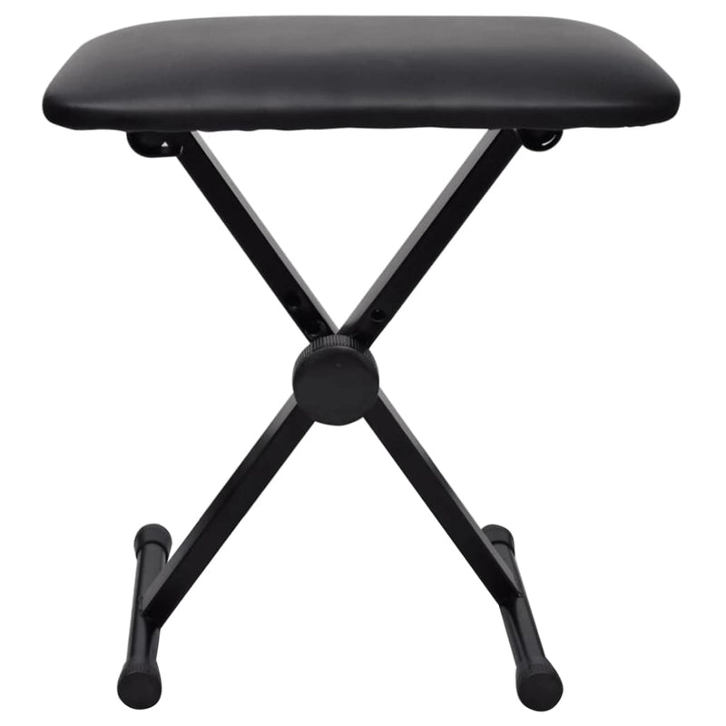 vidaXL Adjustable Keyboard & Piano Stool Foldable