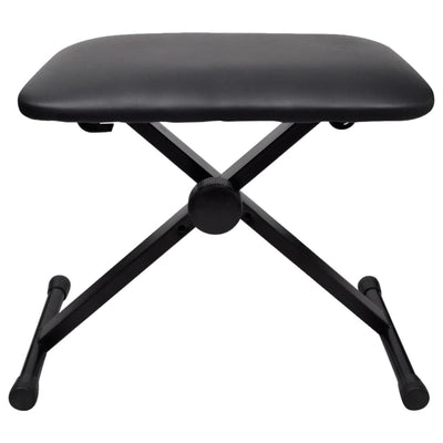 vidaXL Adjustable Keyboard & Piano Stool Foldable