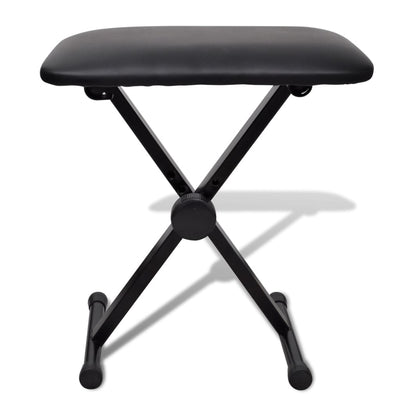 vidaXL Adjustable Keyboard Stand and Stool Set