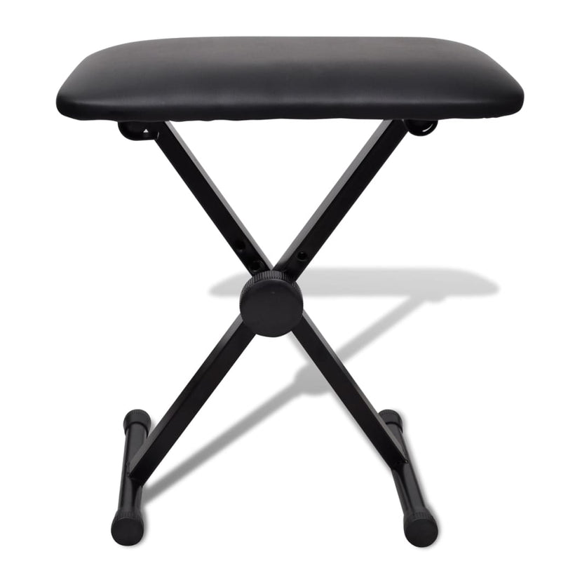 vidaXL Adjustable Keyboard Stand and Stool Set