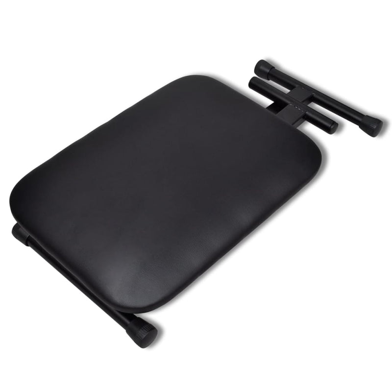 vidaXL Adjustable Keyboard Stand and Stool Set