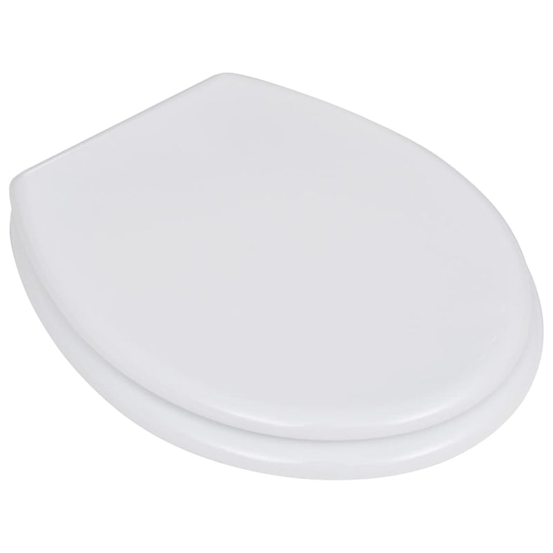 vidaXL WC Toilet Seat MDF Lid Simple Design Black