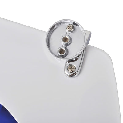 vidaXL WC Toilet Seat MDF Lid Dolphins